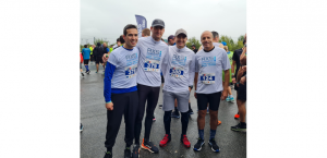 Groupe de participants d'AXS Ingénierie au Semi-Marathon de Normandie 2021 au Havre